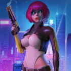 Cyberpunk Hero Logo