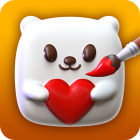 Squishy Magic: 3D Art Coloring Logo