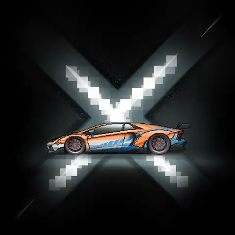 Drag Racing Pixel X Racer MOD APK Logo