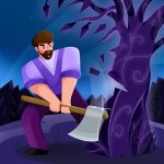 Idle Lumberjack 3D Logo