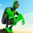Rope Frog Ninja Hero Car Vegas Logo