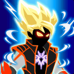 Stickman Shadow Dragon Warrior Logo